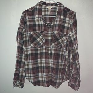 Pink gray flannel